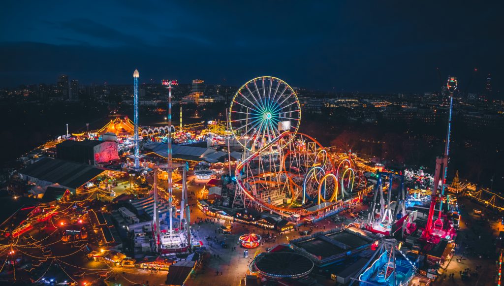 Winter Wonderland – Christmas themed amusement park in Hyde Park, London, UK