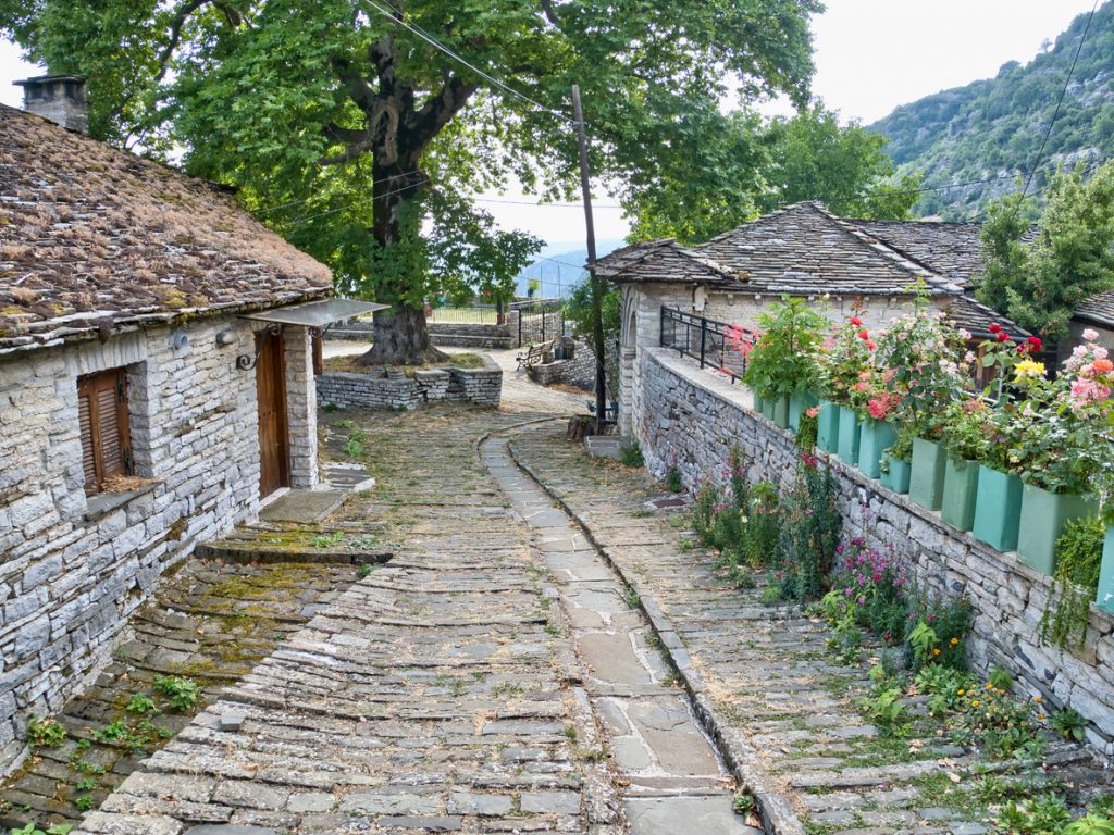 The beautiful Zagori village of Kapesovo which is in the area of the Vikos Gorge