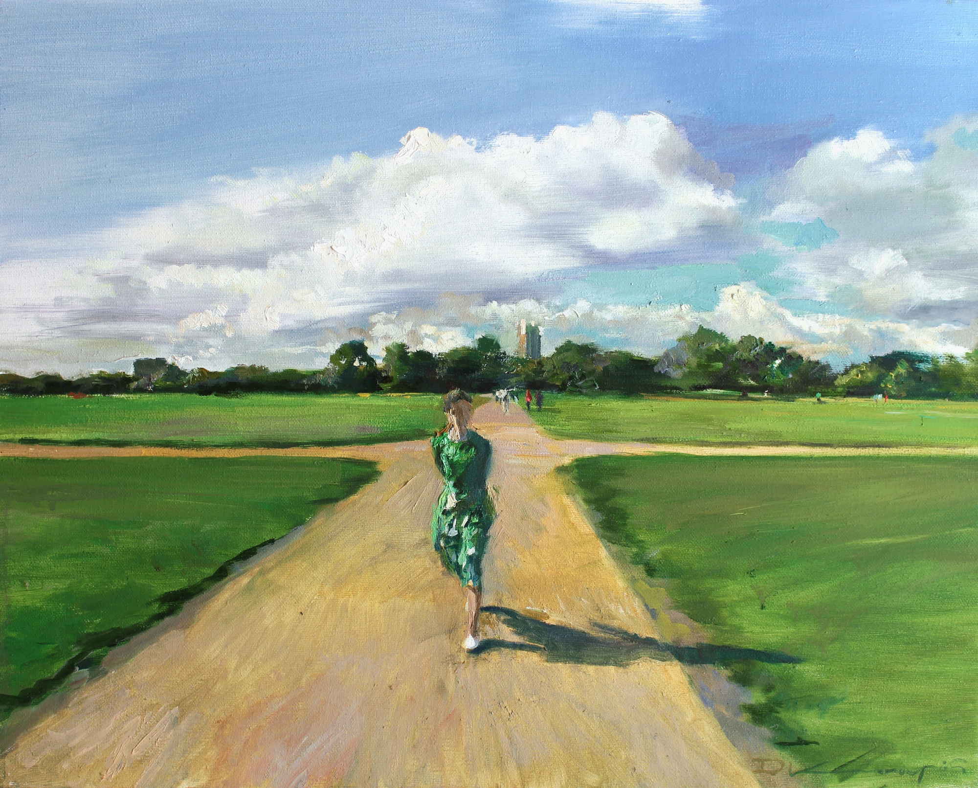 5.Technohoros_Stroll-around-Hyde-Park-40×50-cm-oil-canvas-2024