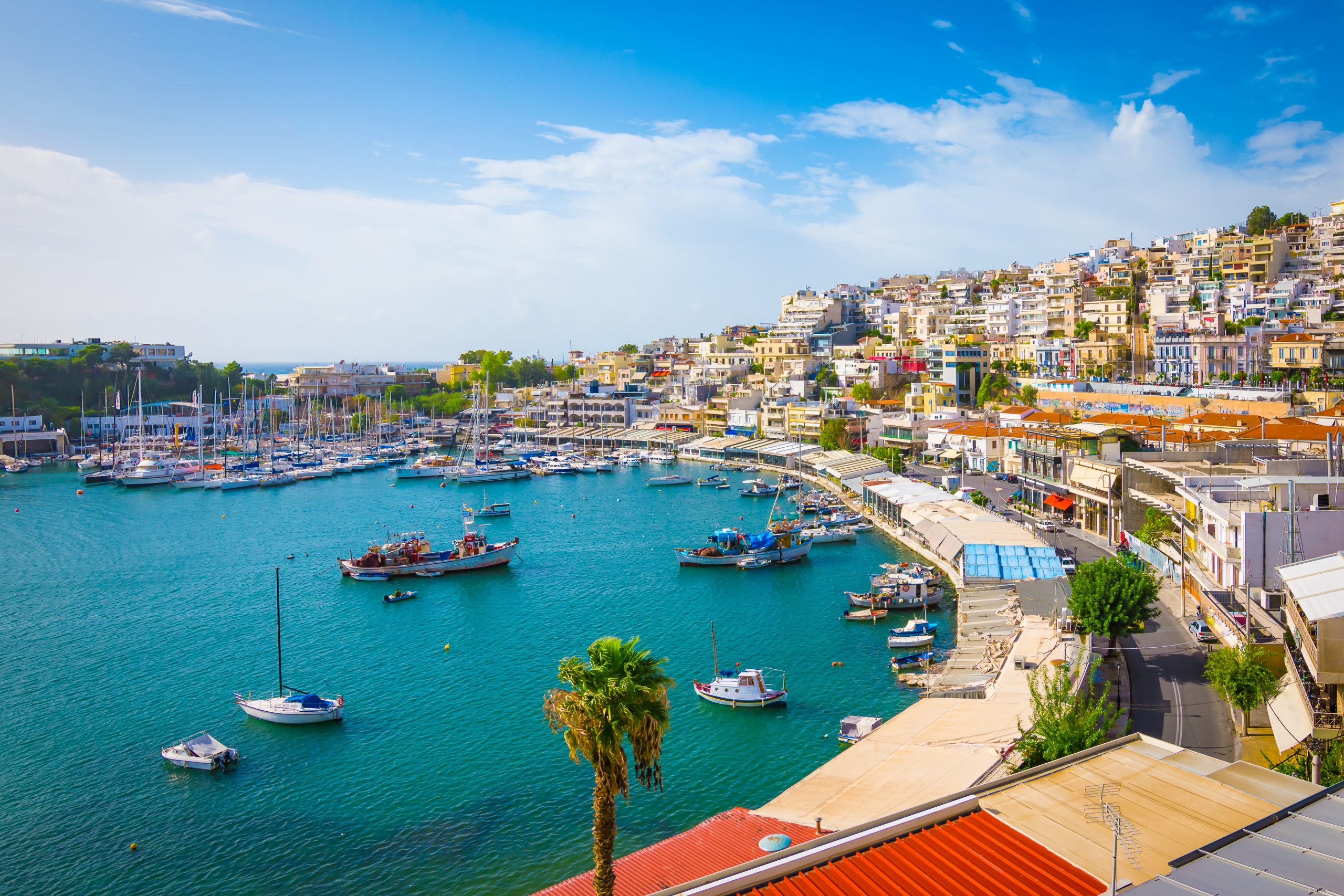Piraeus,,Athens,,Greece.,Mikrolimano,Harbour,And,Yacht,Marina.