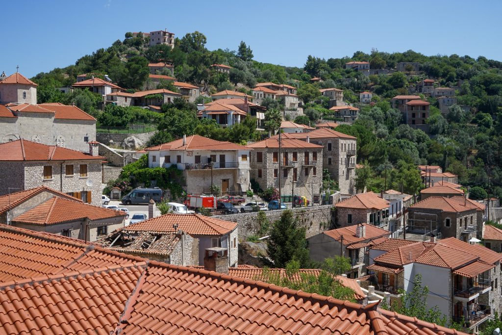 Small,Historic,Town,Of,Karitena,On,Peloponnes,In,Greece